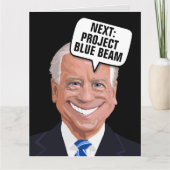 JOE BIDEN PROJECT BLUE BEAM FUNNY CARTES D'ANNIVER (Devant)
