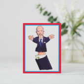 Joe Biden puppet Briefkaart (Staand voorkant)