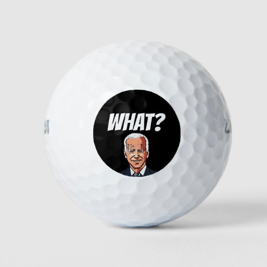 JOE BIDEN QUOI? CONFUS DRÔLE BALLES DE GOLF (Devant)