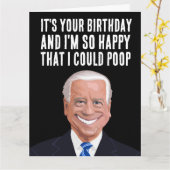JOE BIDEN SURTAILLE LES CARTES D'ANNIVERSAIRE FUUN (Fleur jaune)