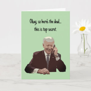 Joe Biden Telefoongesprek Amusante wenskaart Kaart