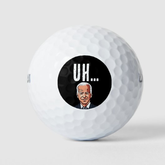JOE BIDEN UH ? BALLES DE GOLF AMUSANTES CONFONDUES (Devant)