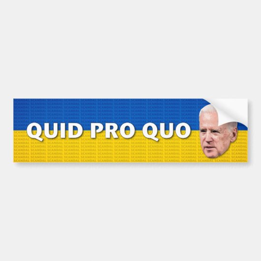 Joe Biden Ukraine Scandal Bumpersticker (Voorkant)