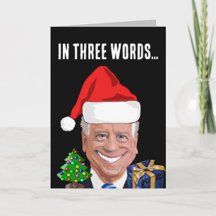 JOE BIDEN VERWARD KERSTKAARTJES GRAPPIG FEESTDAGEN KAART