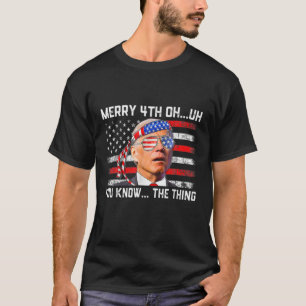Joe Biden verwarde de vrolijke grappigheid 4 juli T-shirt
