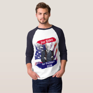 Joe Biden voor de verkiezingen van 2020 in Preside T-shirt