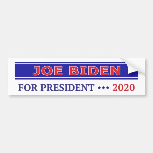 Joe Biden voor President 2020 Bumpersticker (Voorkant)