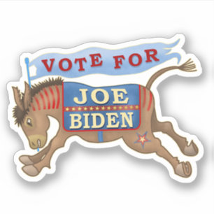 Joe Biden voor President 2020-Democraat Donkey Sticker