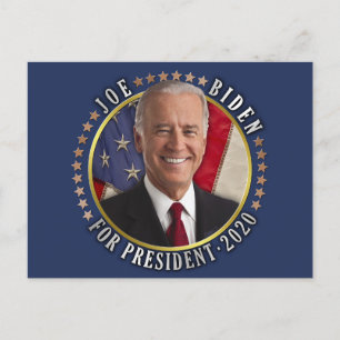 Joe Biden voor President 2020-democratische foto Briefkaart