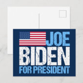 Joe Biden voor President Briefkaart (Voorkant / Achterkant)