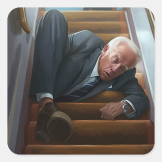 Joe Biden's luchtmacht One Oopsie Sticke Vierkante Sticker