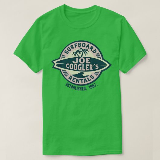 Joe Cooglers Location Surfboard TShirt (Design devant)