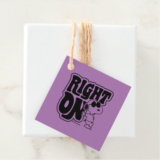 Joe Cool - rechts op Bedankjes Labels (In situ)