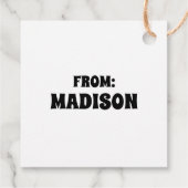 Joe Cool - rechts op Bedankjes Labels (Achterkant)