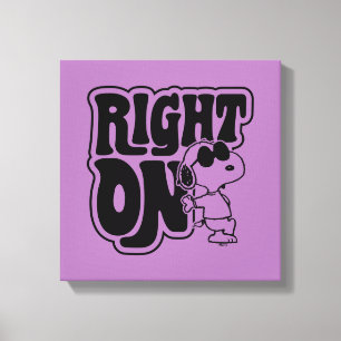Joe Cool - rechts op Canvas Afdruk