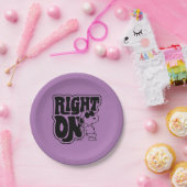 Joe Cool - rechts op Papieren Bordje (Feest)