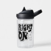 Joe Cool - rechts op Waterfles (Links)