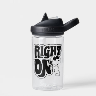 Joe Cool - rechts op Waterfles