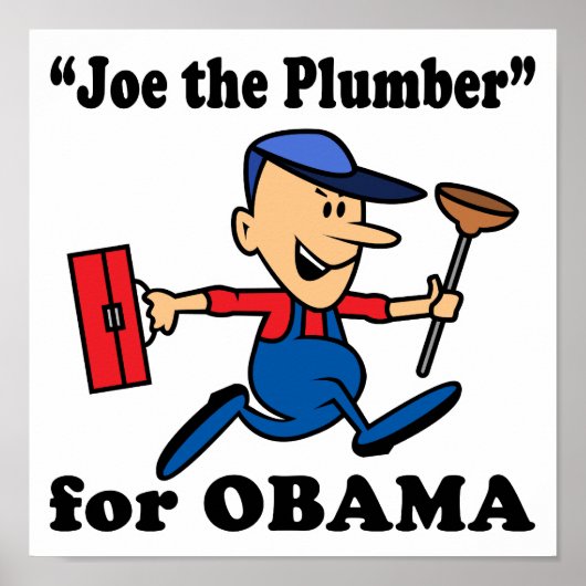Joe de Plumber voor Obama Poster (Voorkant)