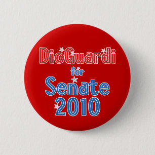 Joe DioGuardi voor Senaat 2010 Star Design Ronde Button 5,7 Cm