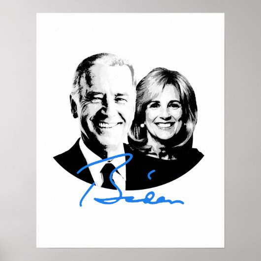 Joe en Jill Biden Signature Poster (Voorkant)