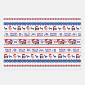 Joe en Kamala Aviator Kerstmis Inpakpapier Vel (Voorkant 2)