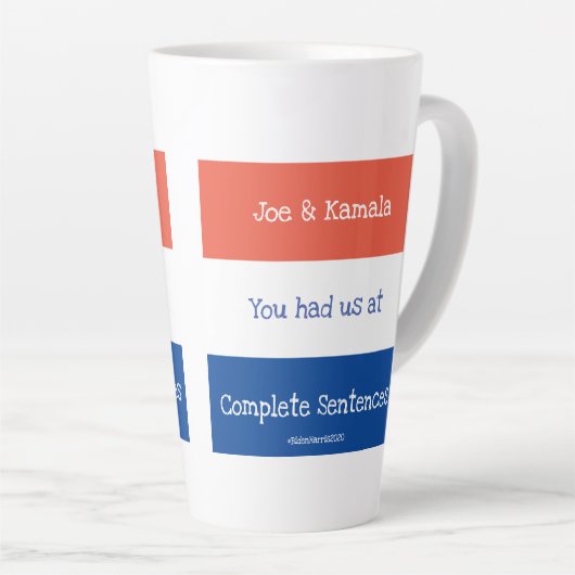 Joe et Kamala Tall Coffee Mug (Angle droit)