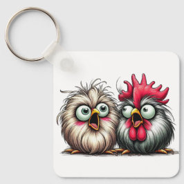 "Joe & Flo Baby Silkies" Aluminum Keychain
