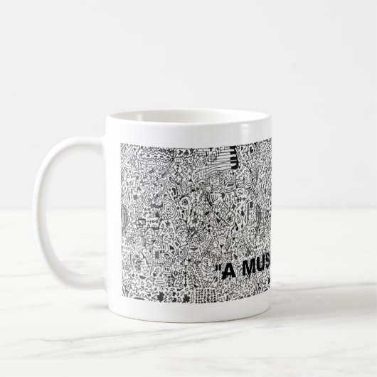 Joe Gande "UN ESPRIT MUSICAL" Mug (Gauche)