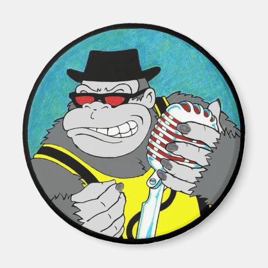 JOE GORILLA MAGNET MAGNEET (Voorkant)
