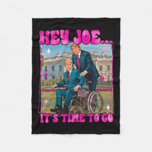 Joe Het is tijd om echt goed Man te gaan Donald Tr Fleece Deken