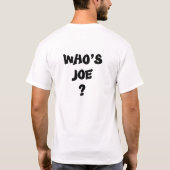 Joe het Plumber ButtCrack t-shirt (Achterkant)