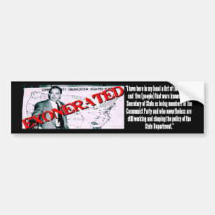 Joe is vrijgesproken bumpersticker