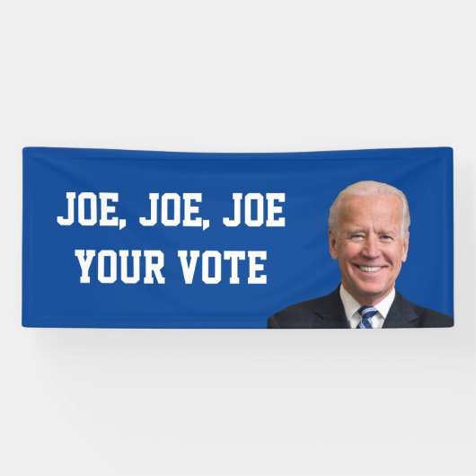 Joe, Joe, Joe, jouw stem Spandoek (Horizontaal)