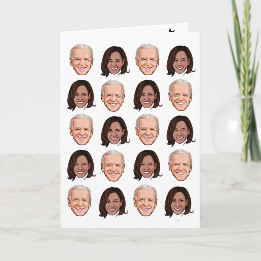 Joe & Kamala-viering Kaart (Voorkant)