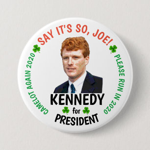 Joe Kennedy Camelot 2020 Ronde Button 7,6 Cm