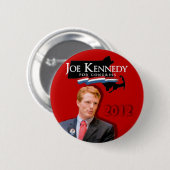 Joe Kennedy voor Congress Red Ronde Button 5,7 Cm (Voorkant /achterkant)