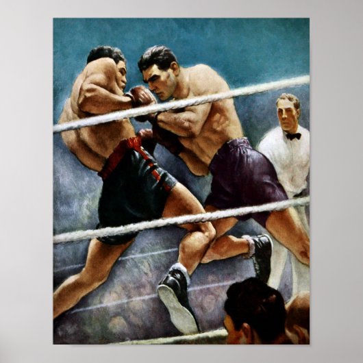 Joe Lewis vs Max Schmeling Art Poster (Voorkant)