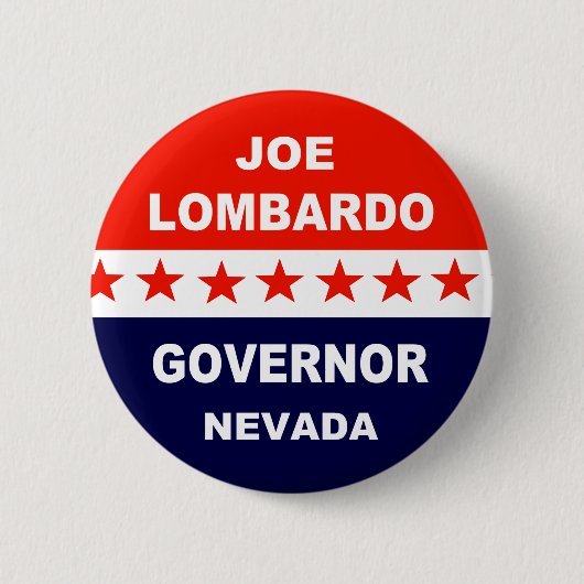 Joe Lombardo Gouverneur Nevada Ronde Button 5,7 Cm (Voorkant)