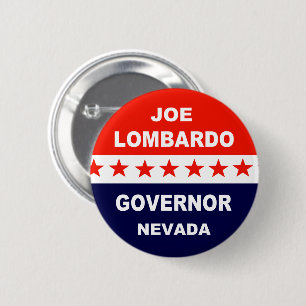 Joe Lombardo Gouverneur Nevada Ronde Button 5,7 Cm