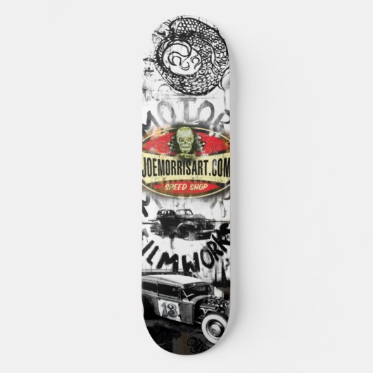 Joe Morris Art Moto Deck Skateboard (Voorkant)
