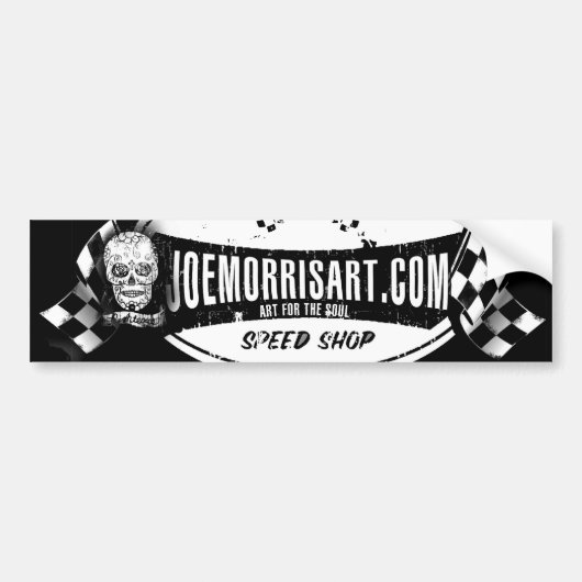 Joe Morris Art Speed Shop Bumpersticker (Voorkant)