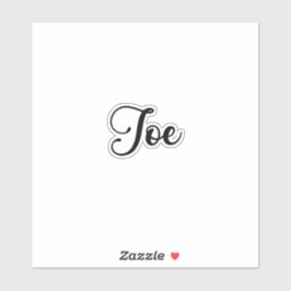 Joe Name - Handgeschreven kalligrafie Sticker