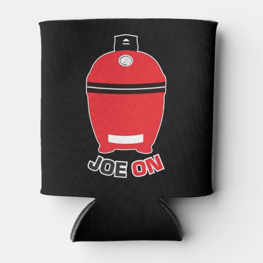 Joe On Red Kamado Blikjeskoeler (Voorkant)