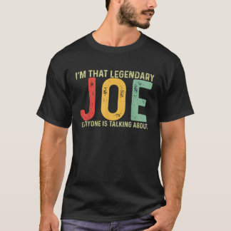 Joe Persoonlijke Naam Voornaam Funny Joe Gezegde J T-shirt