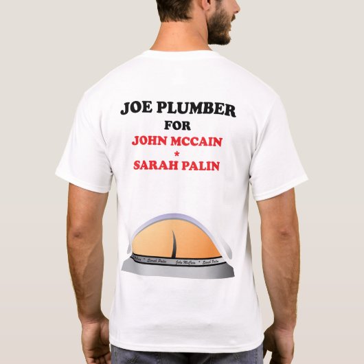 Joe Plumber's Crack T-shirt (Achterkant)