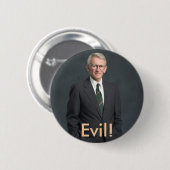 Joe riley, Evil. Ronde Button 5,7 Cm (Voorkant /achterkant)