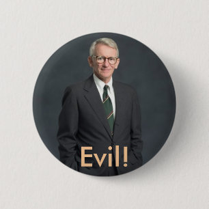 Joe riley, Evil. Ronde Button 5,7 Cm