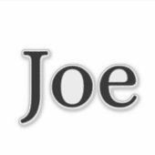 Joe Sticker (Voorkant)