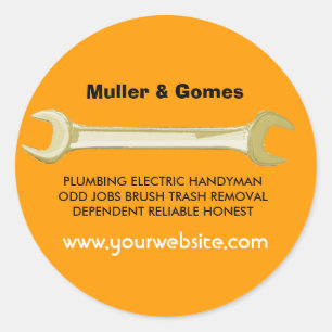 Joe The Plumber Golden WFrench Ronde Sticker